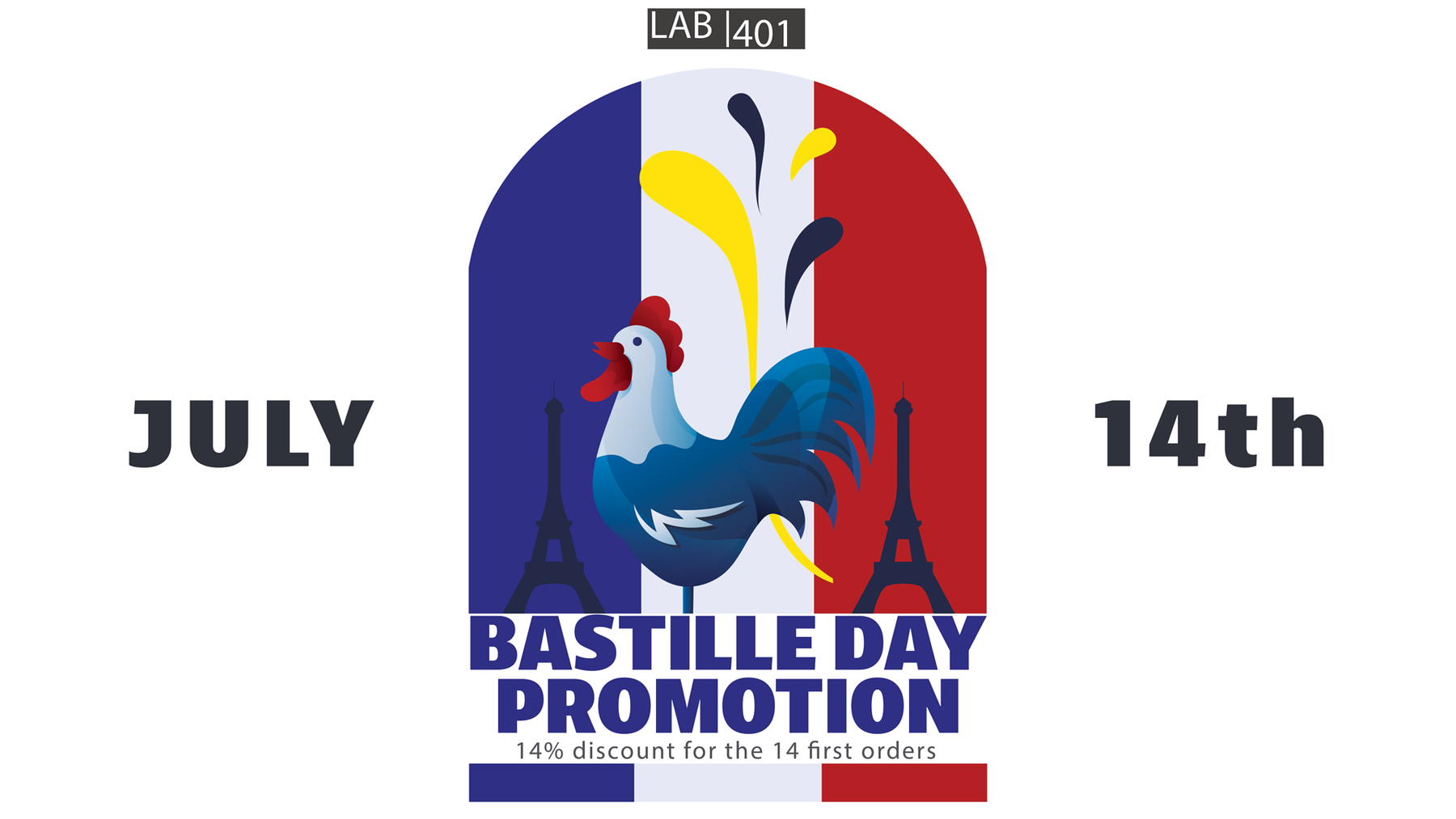 🥐 Bastille Day Promo: 14% Discount Storewide!