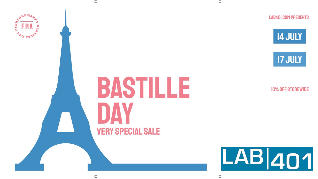 Storm La Bastille with Lab401: 10% Store-wide!