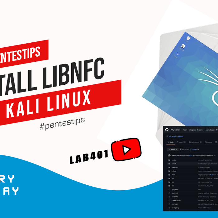 #pentestips installing libnfc on Kali linux.