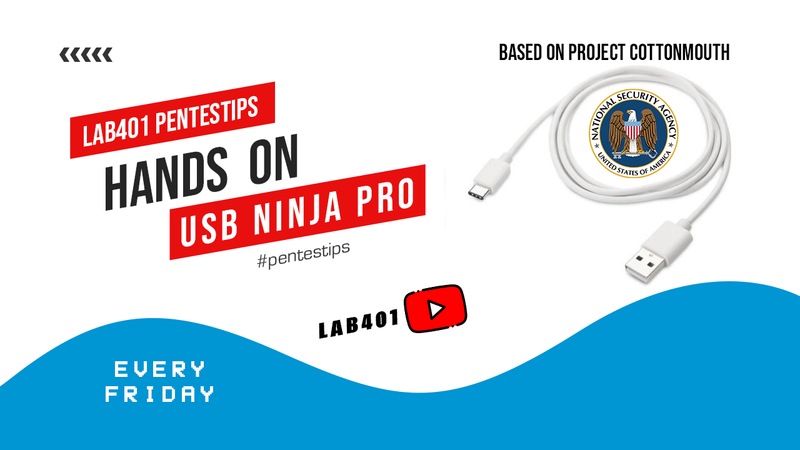#pentestips Hands on the USB Ninja Professional