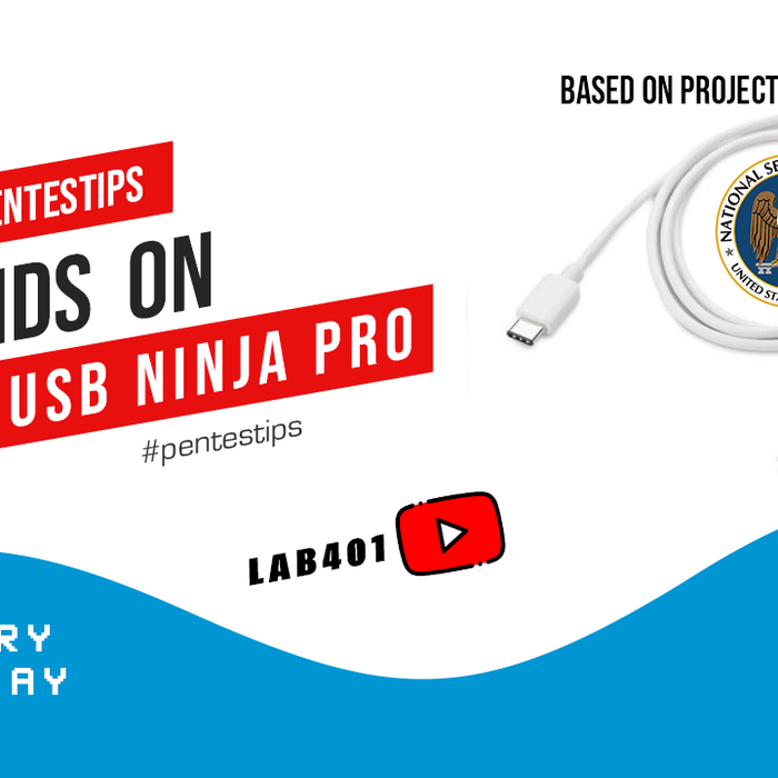 #pentestips Hands on the USB Ninja Professional
