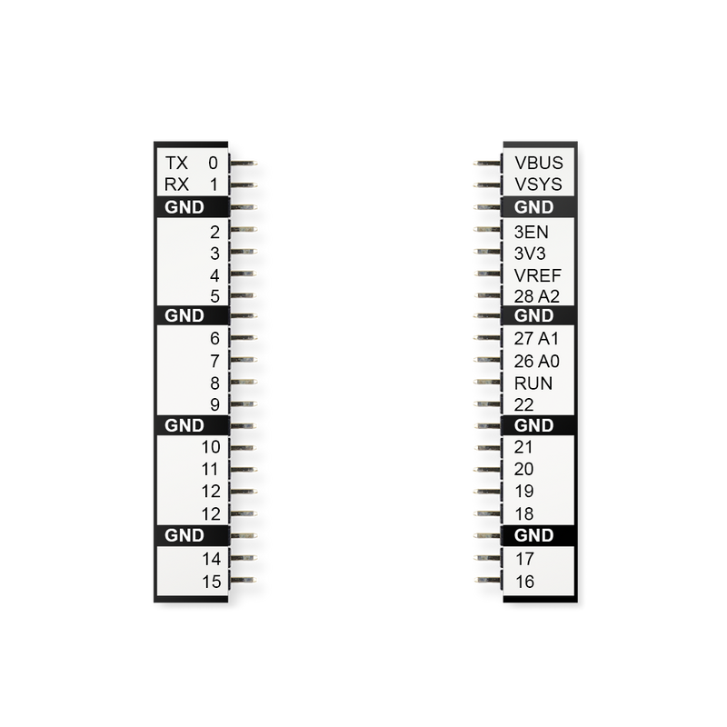 Buspirat 5 Raspberry Pi Pico-Steckverbinder