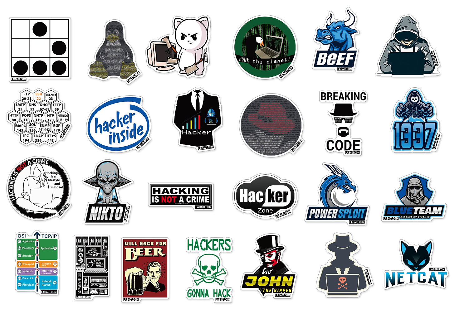Lab401 Pentest Sticker Pack