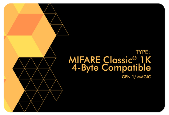 MIFARE Classic® 1K 4-Byte Compatible (Gen1) Etiqueta en blanco