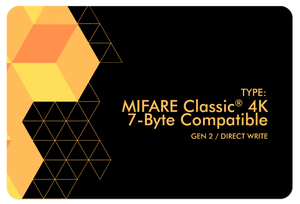 MIFARE Classic® 4K Compatible con UID de 7 bytes (Gen2) Etiqueta en blanco